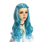 Peruca de cosplay genérica azul clara longa ondulada de 45 cm resistente ao calor Peruca de cosplay genérica azul clara longa ondulada de 45 cm resistente ao calor