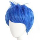 Peruca de cosplay genérica curta azul estilo anime de 20 cm para adultos/adolescentes