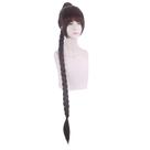 Peruca de cosplay genérica longa marrom trançada 120 cm resistente ao calor Peruca de cosplay genérica longa marrom trançada 120 cm resistente ao calor