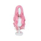 Peruca de cosplay genérica rosa longa ondulada de 80 cm resistente ao calor Peruca de cosplay genérica rosa longa ondulada de 80 cm resistente ao calor