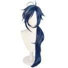 Peruca de cosplay Genshin Impact Kaeya, fantasia de anime de Halloween