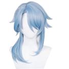 Peruca de Cosplay Genshin Impact Kamisato Ayato Azul Sintética
