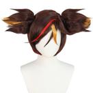 Peruca de cosplay Genshin Impact Xinyan Fantasia de Halloween