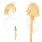 Peruca de cosplay Genshins Impacts Aethers Synthetic Hair 55cm