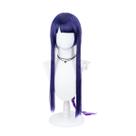 Peruca de cosplay Genshins Impacts Beelzebul Anime Synthetic 80cm