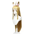 Peruca de cosplay Genshins Impacts Gorous Synthetic Hair 100cm Peruca de cosplay Genshins Impacts Gorous Synthetic Hair 100cm
