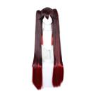 Peruca de cosplay Genshins Impacts Hutao Double Ponytail Anime