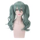 Peruca de cosplay Hatsune Miku, fantasia de festa de anime, 50 cm, sintética