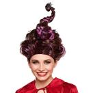 Peruca de cosplay Hocus Pocus Mary Witch Twisted High Bun Purple