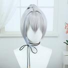 Peruca de cosplay Honkais Stars Rails Silvers Wolfs 40cm sintética