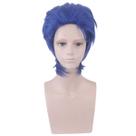 Peruca de cosplay Jojos Bizarres Adventures Jonathan Joestar Blue