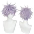Peruca de cosplay Jujutsus Kaisens Gojos Satorus Cabelo Sintético 30cm Peruca de cosplay Jujutsus Kaisens Gojos Satorus Cabelo Sintético 30cm