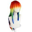 Peruca de cosplay Littles Ponys Rainbows Dashs Synthetic Hair Peruca de cosplay Littles Ponys Rainbows Dashs Synthetic Hair
