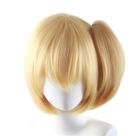 Peruca de cosplay, loira quente, curta, corte Bob, 35 cm para todas as idades