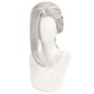 Peruca de cosplay longa cinza de alta temperatura, fio de 60 cm para todas as idades