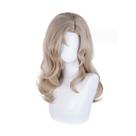 Peruca de cosplay longa ondulada loira sintética de 45 cm para adolescentes/adultos Peruca de cosplay longa ondulada loira sintética de 45 cm para adolescentes/adultos