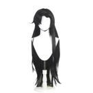 Peruca de cosplay longa reta preta de 70 cm para fantasia de anime Peruca de cosplay longa reta preta de 70 cm para fantasia de anime