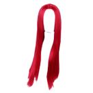 Peruca de cosplay longa vermelha de fibra sintética de alta temperatura 68cm