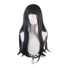 Peruca de cosplay Lycoris Recoils Takina Inoue sintética preta
