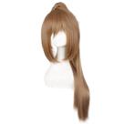 Peruca de cosplay marrom claro de 70 cm com franja lateral e rabo de cavalo alto Peruca de cosplay marrom claro de 70 cm com franja lateral e rabo de cavalo alto