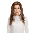 Peruca de cosplay marrom Dreadlocks Reggae Rasta Style 55cm