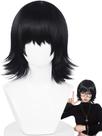 Peruca de cosplay meio a meio Shi-zuku Short Black Anime Hunter-Killer