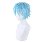 Peruca de cosplay My Hero Academia Shigaraki Tomura azul claro