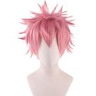 Peruca de cosplay My Heros Academias Anime Out Curly Cinza-Rosa