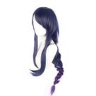 Peruca de cosplay roxa escura trançada com 65 cm de comprimento com gradiente alto Peruca de cosplay roxa escura trançada com 65 cm de comprimento com gradiente alto