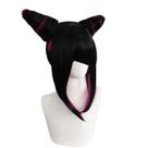 Peruca de cosplay Streets Fighters Hans Juris Cabelo sintético 37cm