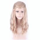Peruca de cosplay Thors Anime de linho sintético marrom 40cm para menina