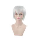 Peruca de cosplay Tokyo Ghoul Kaneki Ken Anime 30cm para Halloween