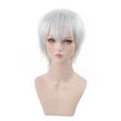 Peruca de cosplay Tokyo Ghoul Kaneki Ken Anime 30cm para Halloween