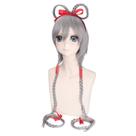 Peruca de cosplay Vocaloids Yayins Gongyus 120 cm de cabelo sintético