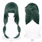 Peruca de cosplay Wiggy Mermaid MaoMao Long Verde Escuro Sintética