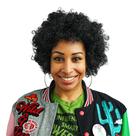 Peruca de fantasia Seasonal Visions Warriors Afro Black Adult