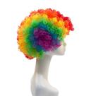 Peruca de palhaço Rainbow Colorful Curly 10cm para cosplay