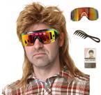 Peruca de tainha Kavsni Joe Dirt Emo dos anos 80, fantasia de festa masculina, loira