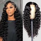 Peruca Deep Wave Lace Front PYY - Cabelo Humano 100% - Densidade 200