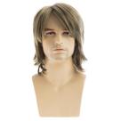 Peruca Dsimeig Short Light Brown Sintético para Homens