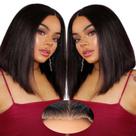 Peruca Durian Hair Wear and Go Glueless Bob 25 cm de cabelo humano