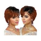 Peruca Feminina De Cabelo Humano Com Renda Frontal 13x4, Corte Pixie, Ondas Naturais, Curta Em