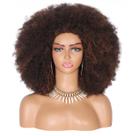 Peruca feminina Kalyss 16 longa afro para mulheres negras, marrom