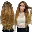 Peruca Fibra Orgânica Premium Wig Cacheada 70cm