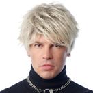 Peruca Franco American Novelty Company Rap Rocker Loiras Masculinas Peruca Franco American Novelty Company Rap Rocker Loiras Masculinas