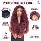 Peruca Front Lace Cacheada 100% Bio Fibra 80Cm - Repartição Livre Acabamento das Gringas+Baby hair Peruca Front Lace Cacheada 100% Bio Fibra 80Cm - Repartição Livre Acabamento das Gringas+Baby hair