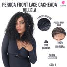 Peruca Front Lace Cacheada 100% Bio Fibra -Villela -Sleek - Acabamento Das Gringa+Baby Hair