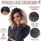 Peruca Front Lace Cacheada Afro - Bio Organica -Cabelo Sem Brilho Excessivo - Facil De Cuidar Peruca Front Lace Cacheada Afro - Bio Organica -Cabelo Sem Brilho Excessivo - Facil De Cuidar