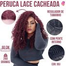 Peruca Front Lace Cacheada Afro - Bio Organica -Cabelo Sem Brilho Excessivo - Facil De Cuidar Peruca Front Lace Cacheada Afro - Bio Organica -Cabelo Sem Brilho Excessivo - Facil De Cuidar