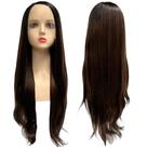 Peruca front lace HD orgânica castanho escuro mechas 43027 Peruca front lace HD orgânica castanho escuro mechas 43027